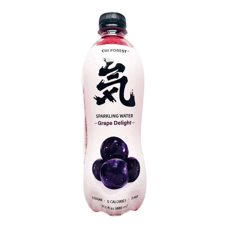 Sparkling Water Summer Black Grape Flavor GENKI FOREST 480ml