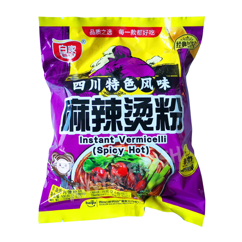 Instant Malatang Vermicelli Spicy Hot Flavor BAIJIA 105g