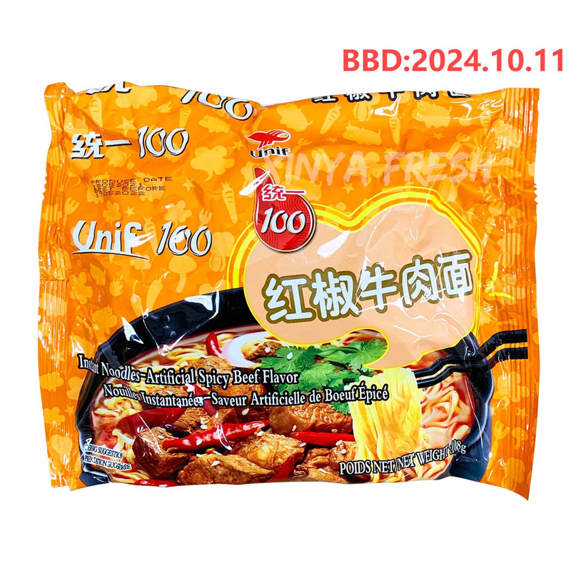 Instant Noodle Spicy Beef Flavor UNIF 108g