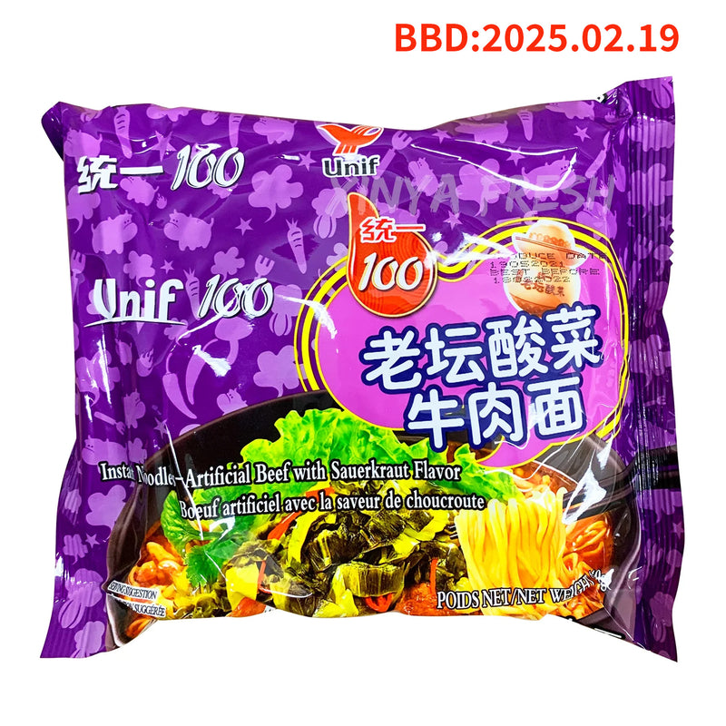 Instant Noodle Beef & Sauerkraut Flavor UNIF 119g