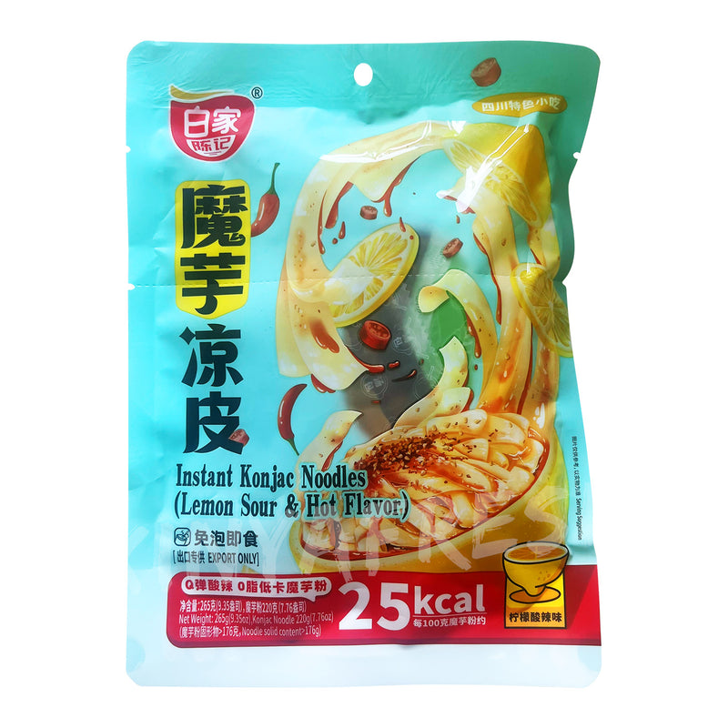 Instant Konjac Noodles Lemon Hot & Sour Flavor BAIJIA 265g