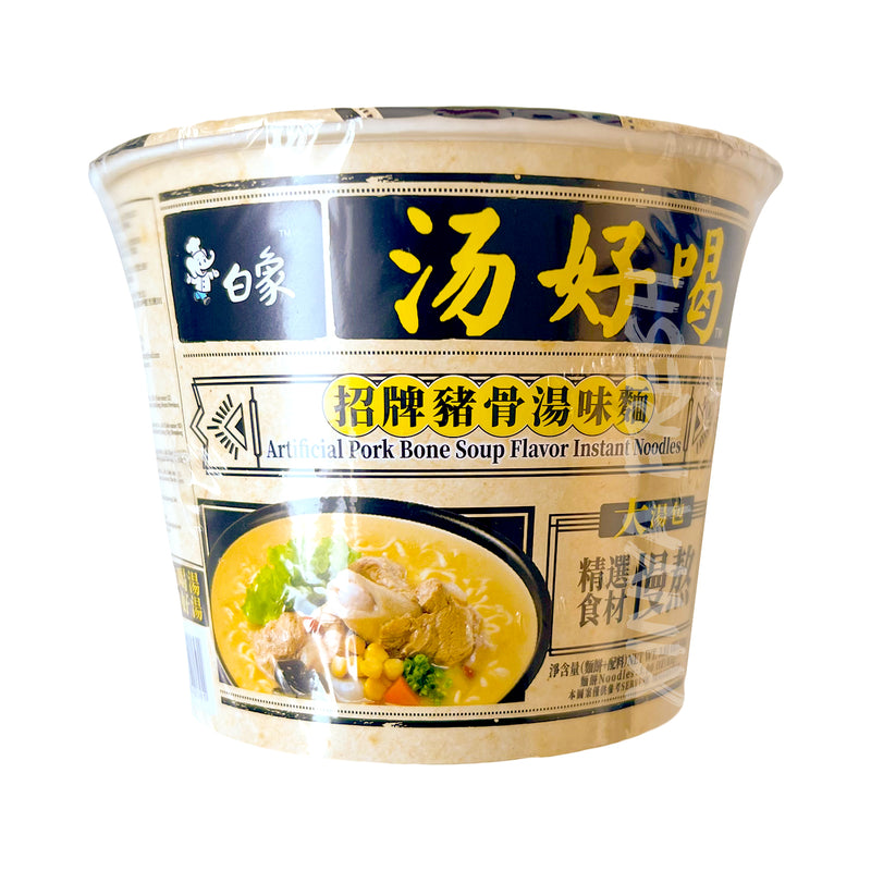 Instant Noodles Pork Bone Soup Flavor in Cup BAIXIANG 108g