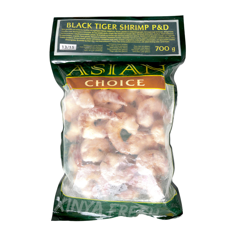 Frozen Black Tiger Shrimp p&d ASIANCHOICE 700g