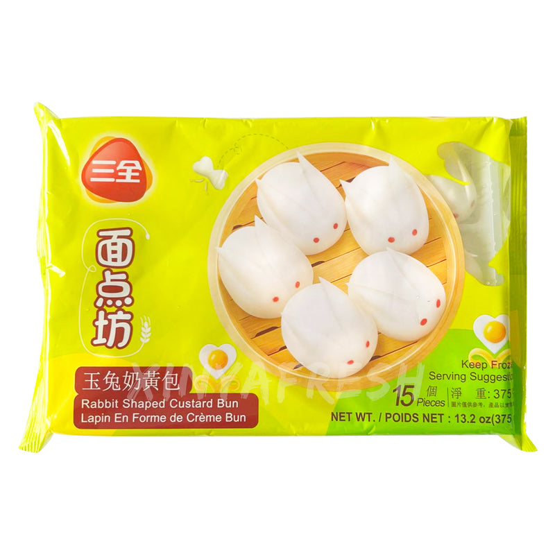 Rabbit Shaped Custard Bun SANQUAN 375g