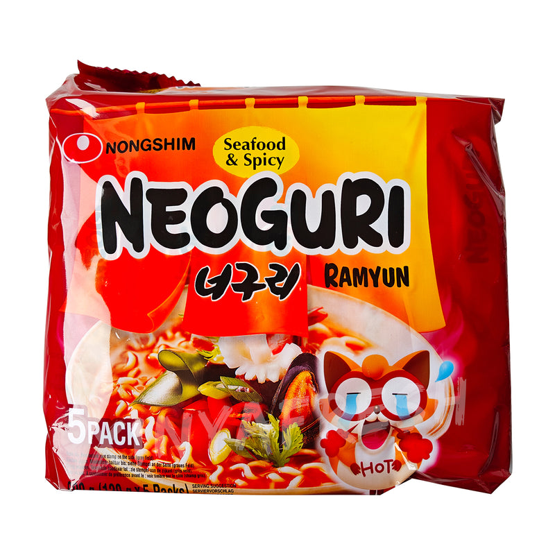 Instant Noodle Neoguri Seafood & Spicy Flavor 5-pack NONGSHIM 600g