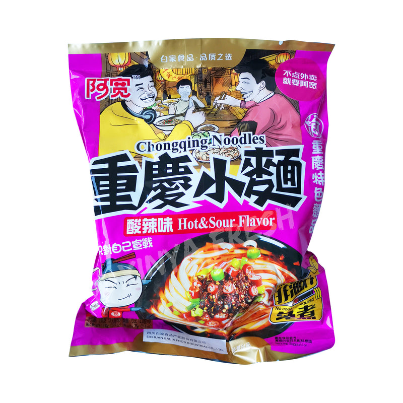 Chongqing Noodles Hot & Sour Flavor BAIJIA 110g