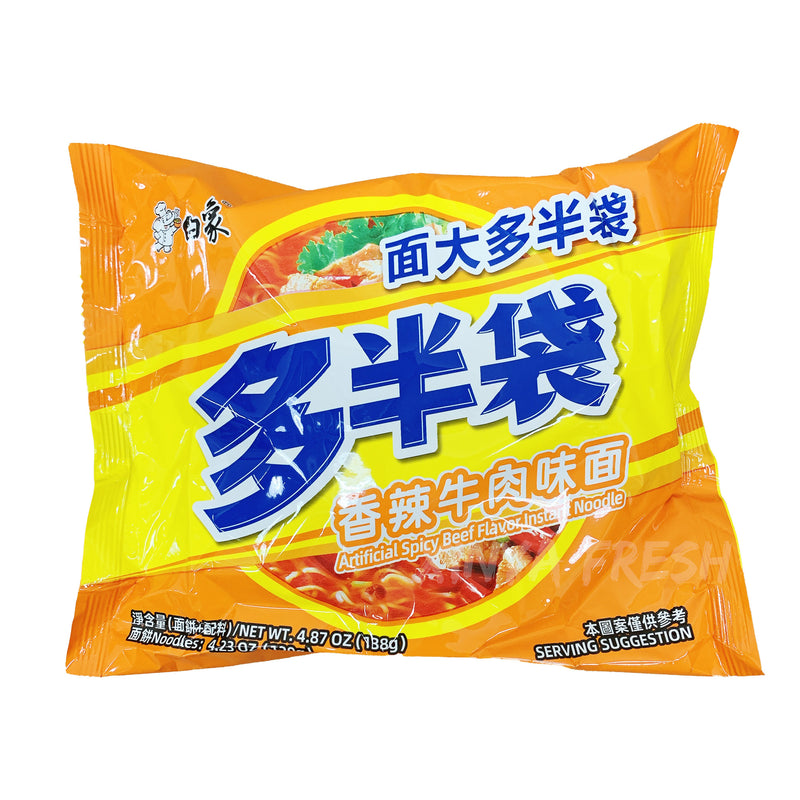 Instant Noodles Spicy Beef Flavor BAIXIANG 138g