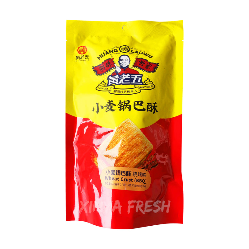 Wheat Crust BBQ Flavor HUANG LAO WU 170g