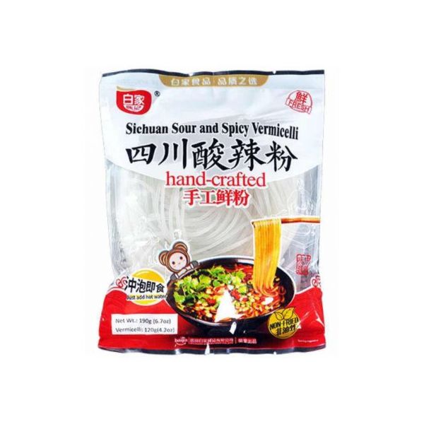 Instant Vermicelli Sichuan Sour & Spicy Flavor BAIJIA 190g
