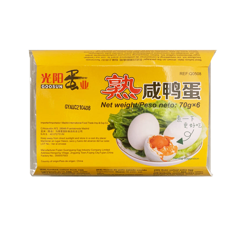 Precooked Salty Duck Egg GOOSUN 432g