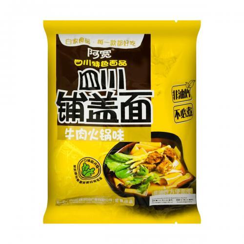 Sichuan Broad Noodles Beef Flavor BAIJIA 120g