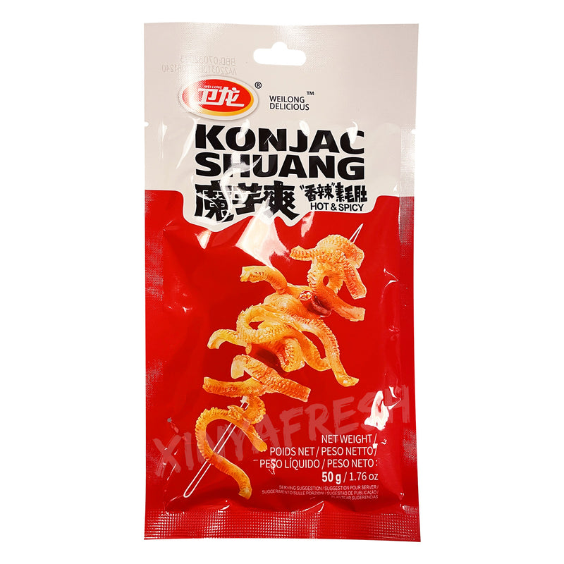 Konjac Shuang Snack Hot Spicy WEI LONG 50g