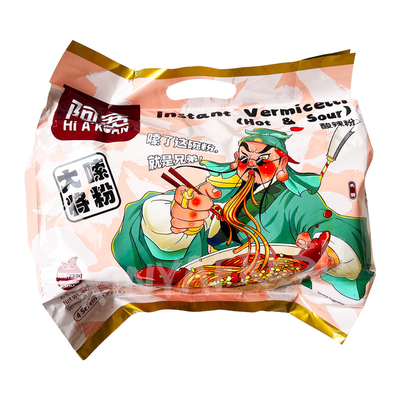 Instant Vermicelli Hot & Sour Flavor 4-Pack BAIJIA 440g