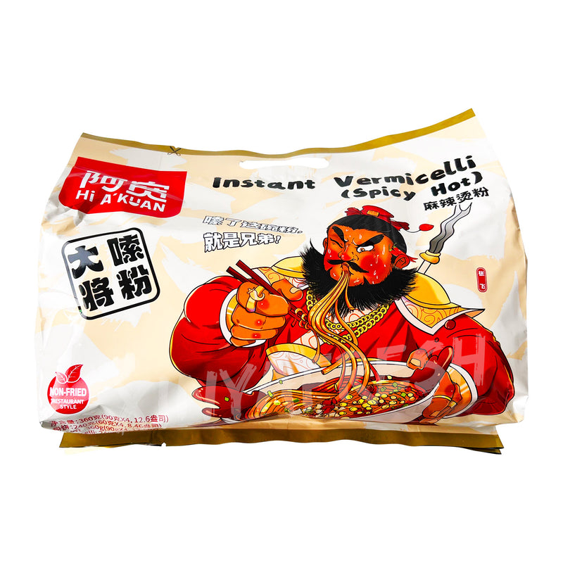 Instant Vermicelli Hot Spicy Flavor 4-Pack BAIJIA 360g