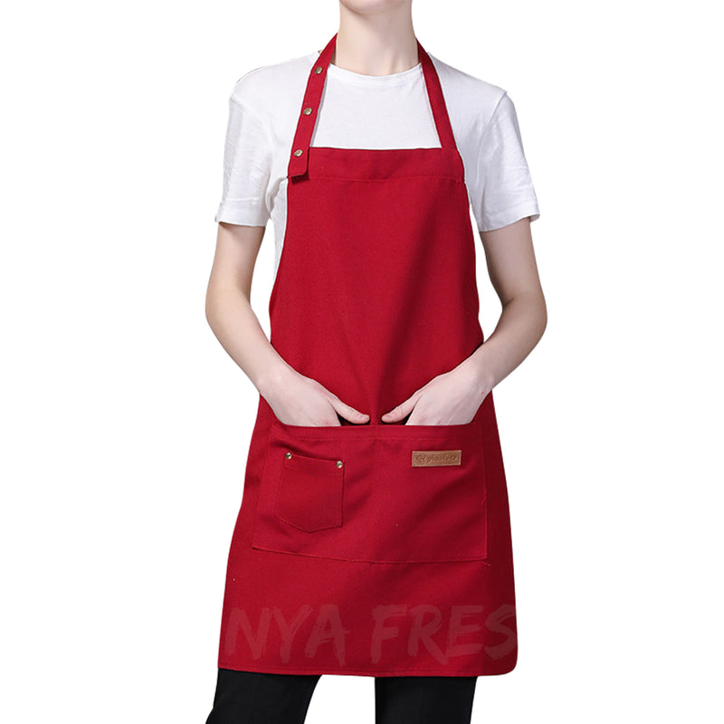 Kitchen Chef Aprons with 3 Front Pockets