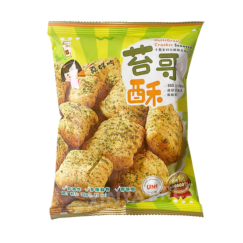 Multi Grain Cracker Seaweed Flavor YIKOUTIAN 35g